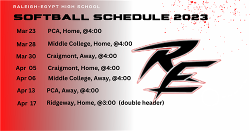 Softball Schedule